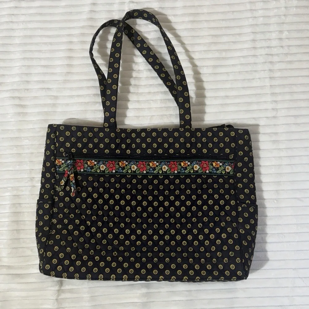 VTG Vera Bradley Metropolitan Laptop Tote Bag retired 
